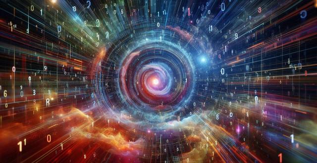 Abstract database art with unique identifiers